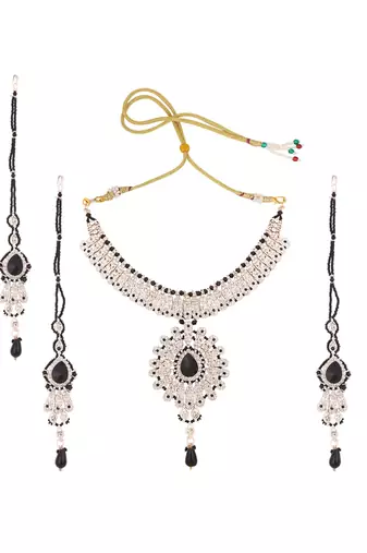 Brass Black Jewelry Set - Bold and Beautiful Ensemble