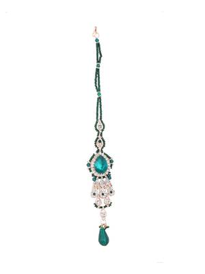 Brass Green Jewelry Set - Nature's Elegance 5