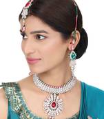 Brass Multi-Color Jewelry Set - A Symphony of Elegance
