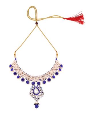 Brass Blue Jewelry Set - Timeless Elegance in Shades of Blue 4
