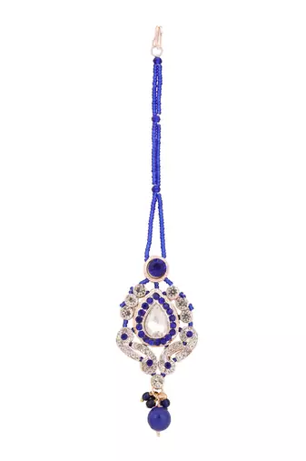 Brass Blue Jewelry Set - Timeless Elegance in Shades of Blue