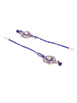 Brass Blue Jewelry Set - Timeless Elegance in Shades of Blue 6
