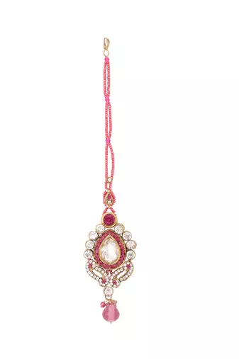 Brass Pink Jewelry Set - Timeless Elegance in Shades of Pink