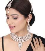 Brass White Jewelry Set - Pure Elegance for Every Occasion