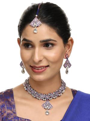Brass Multi-Color Jewelry Set - A Symphony of Elegance 1