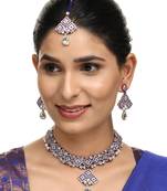 Brass Multi-Color Jewelry Set - A Symphony of Elegance