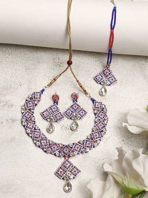 Brass Multi-Color Jewelry Set - A Symphony of Elegance 2