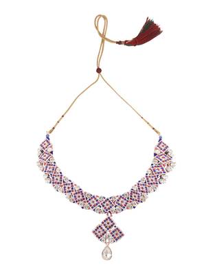 Brass Multi-Color Jewelry Set - A Symphony of Elegance 5