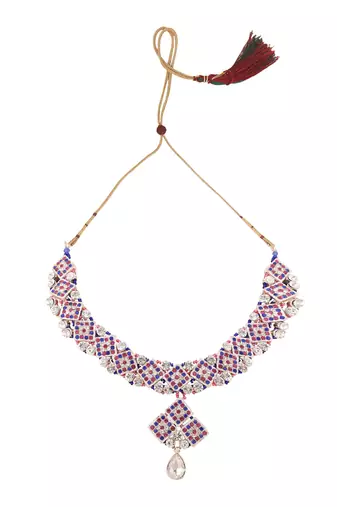 Brass Multi-Color Jewelry Set - A Symphony of Elegance