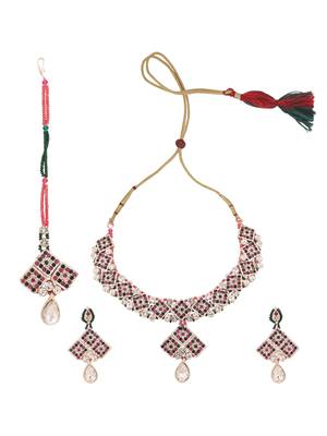 Brass Multi-Color Jewelry Set - A Vibrant Symphony 3