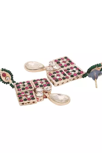 Brass Multi-Color Jewelry Set - A Vibrant Symphony