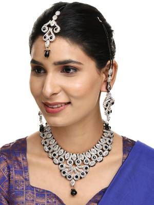 Brass Black Jewelry Set - Elegance in Ebony Beauty 1