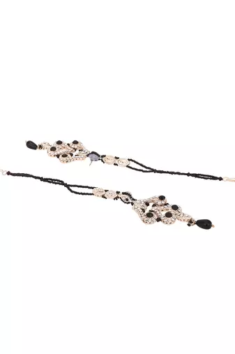 Brass Black Jewelry Set - Elegance in Ebony Beauty