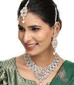 Brass White Jewelry Set - Pure Elegance in Timeless White