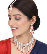 Brass Red Jewelry Set - Timeless Elegance in Passionate Red