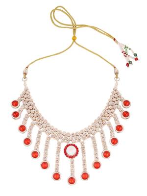 Brass Red Jewelry Set - Timeless Elegance in Passionate Red 4