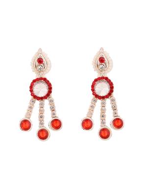 Brass Red Jewelry Set - Timeless Elegance in Passionate Red 5