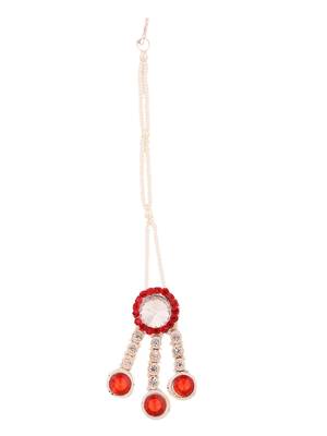 Brass Red Jewelry Set - Timeless Elegance in Passionate Red 6