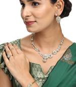Brass White Jewelry Set - Timeless Elegance in Pure White