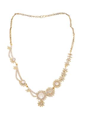 Brass White Jewelry Set - Timeless Elegance in Pure White 5