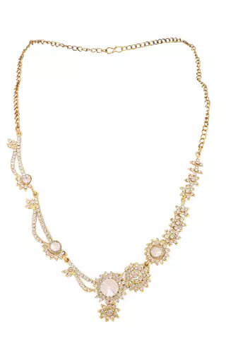 Brass White Jewelry Set - Timeless Elegance in Pure White