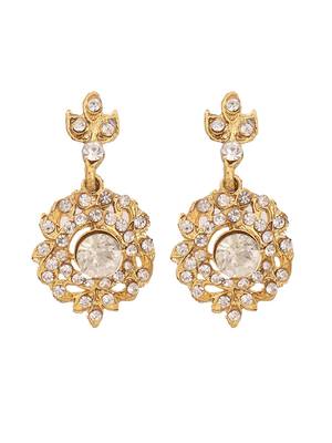 Pure Elegance: Brass White Jewelry Set 8