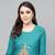 Aaryahi women rayon team printed straight kurta with palazzo set