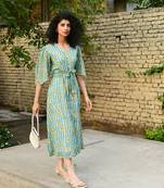 Aaravi sea green dress