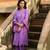 Aaravi dyed schiffli lilac suit set