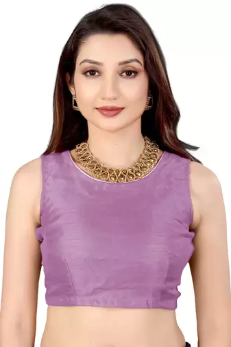 Lavender Georgette Sequin Embellished Saree