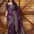 PURPLE WOVEN KANJIVARAM SILK SAREE WITH BLOUSE PIECE