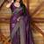 PURPLE WOVEN KANJIVARAM SILK SAREE WITH BLOUSE PIECE