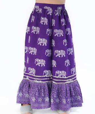 Trunk tales girls purple kurta with pant 5