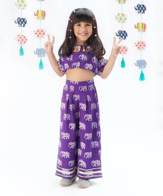 Trunk tales girls purple co-ord set 1