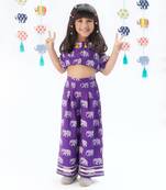 Trunk tales girls purple co-ord set
