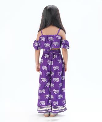 Trunk tales girls purple co-ord set 3