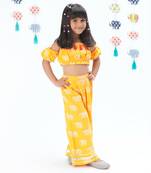 Trunk tales girls yellow co-ord set
