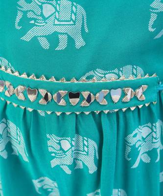 Trunk tales girls green jumpsuit 5