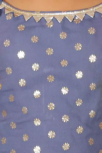 Fusion fair girls blue crop top with dhoti