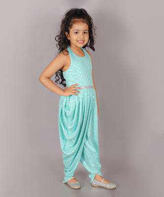 Fusion fair girls blue dhoti jumpsuit 2