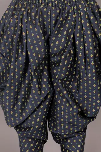 Fusion fair girls navy crop top with dhoti