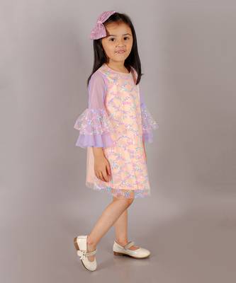 Razzle dazzle girls pink sequins party dress 2