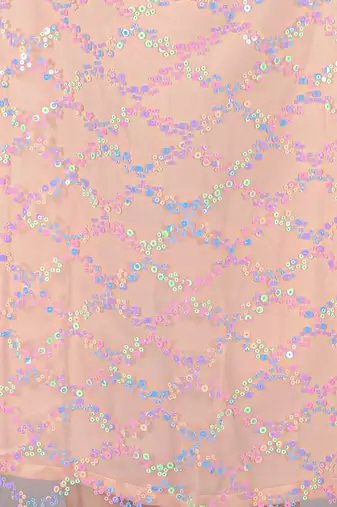Razzle dazzle girls pink sequins party dress