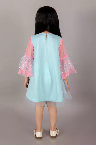 Razzle dazzle girls blue sequins party dress