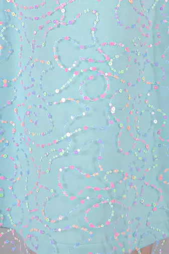 Razzle dazzle girls blue sequins party dress