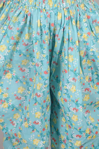 Folklore girls yellow kurta with dhoti