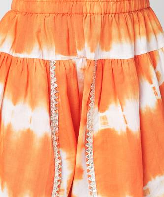 Khoochi poochi girls yellow kurta with dhoti 5