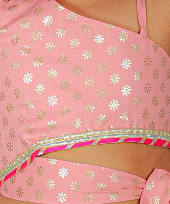 Fusion fair girls peach crop top with palazzo 5