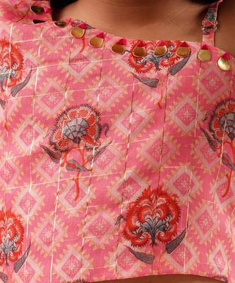 Raangoli girls pink lehanga with choli 4