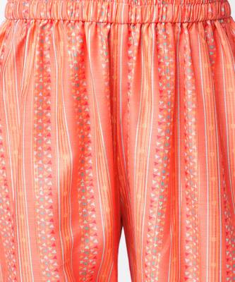 Golden weaves girls orange co-ord set 5